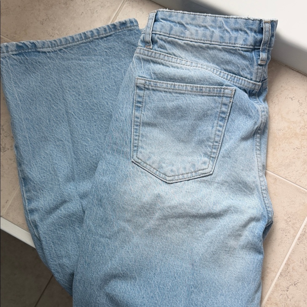Zara full length high waisted jeans